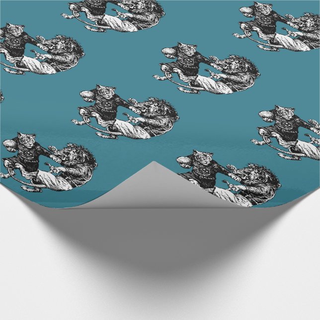 Papier Cadeau Rugby vintage (Coin)