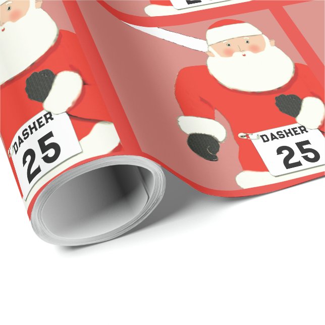Papier Cadeau Running Track and Field Holiday Gift (Coin rond)