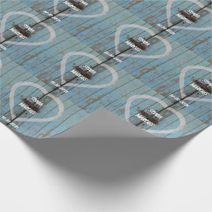 Papier Cadeau Rustic Country porte de la grange mariage