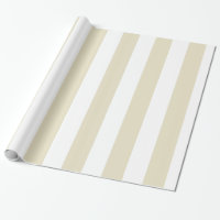 Sable Beige Blanc Gros Rayures