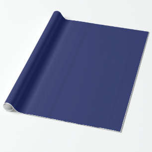 PAPIER CADEAU SABLE ET PLAGE SOLIDE MARINE NOIRE BLEU ARRIÈRE -