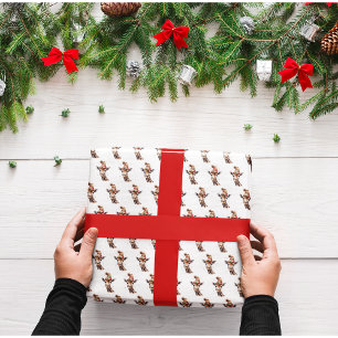 Papier Cadeau Safari de Noël cosy