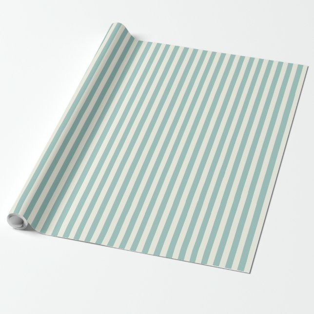Papier Cadeau Sage et crème (Déroulé)