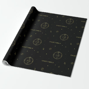Papier Cadeau Sagittarius zodiaque horoscope étoile signe gradie