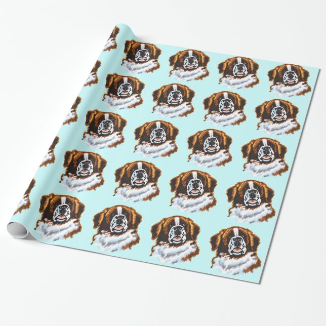 Papier Cadeau saint bernard (Déroulé)