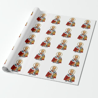 Papier Cadeau Saint Nicolas saints orthodoxe serbe icône