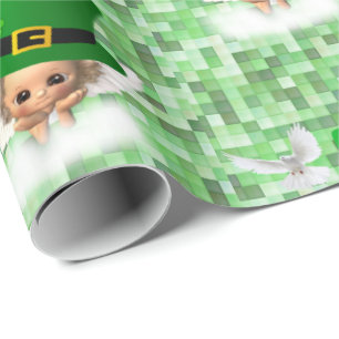 Papier Cadeau Saint Patrick's Day Wrapping Papier Angel