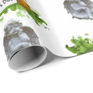 Papier Cadeau Saint Patrick's Day Wrapping Papier Angel