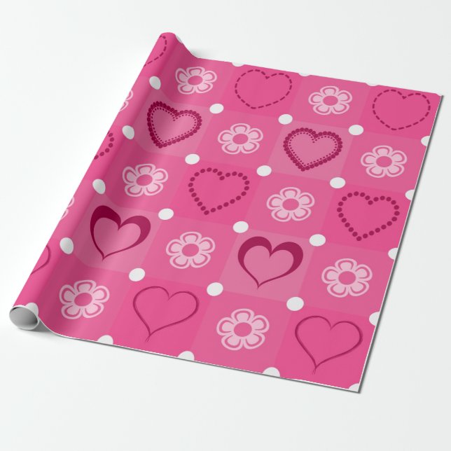 Papier Cadeau Saint Valentin (Déroulé)