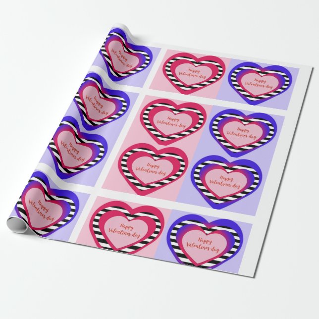 Papier Cadeau Saint Valentin (Déroulé)