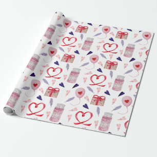 Papier Cadeau Saint Valentin