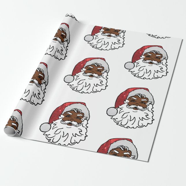 Papier Cadeau sainteté noire (Déroulé)