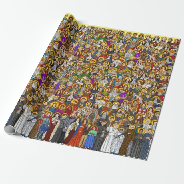 Papier Cadeau Saints, All saints, Catholic Saints (Déroulé)
