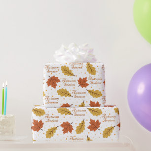 Papier Cadeau Saison d'automne 