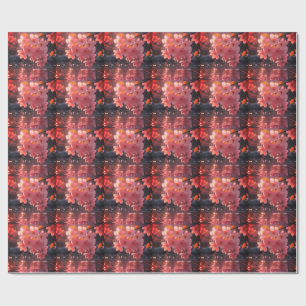 Papier Cadeau Sakura Rose Fleurit Sur L'Eau   Serene Spring Nat