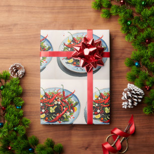 Papier Cadeau Salade de poivrons chauds