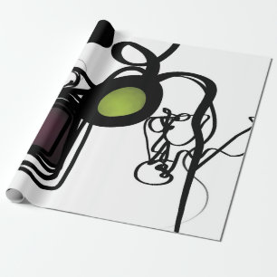 Papier Cadeau Salutations de Philydion : Abstrait noir & blanc