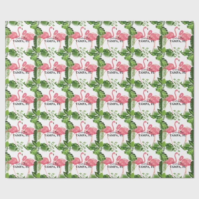 Papier Cadeau Salutations de Tampa, Floride (Couture)