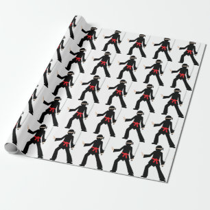 Papier Cadeau Samouraï japonais