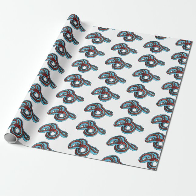 Papier Cadeau San Francisco garter snake (Déroulé)