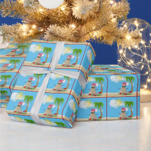 Papier Cadeau Sandman Tropical Avec Cadeaux De Noël