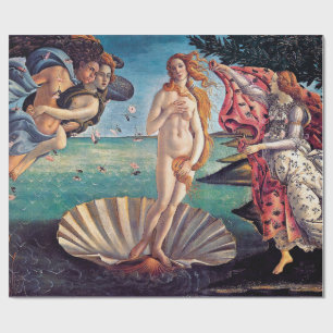 Papier Cadeau Sandro Botticelli - La Naissance de Vénus - Beaux-