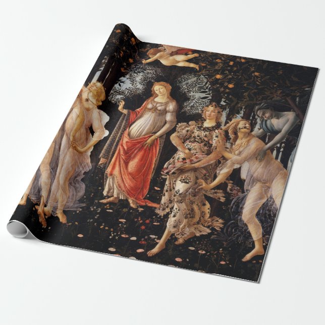 Papier Cadeau Sandro Botticelli Primavera (Déroulé)