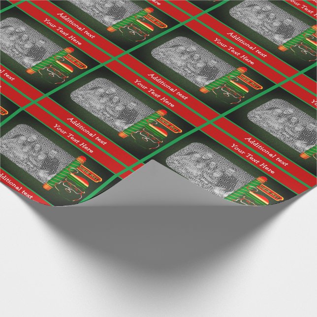 Papier Cadeau Santa Claus Pôle Nord Vos vacances photo (Coin)