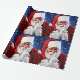 Papier Cadeau Santa Clause