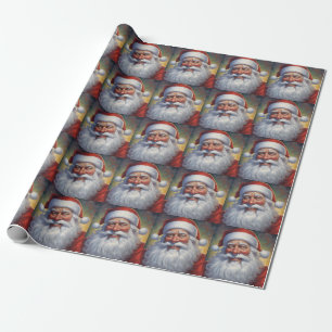 Papier Cadeau Santa Clause Joyeux Noël Bonne année