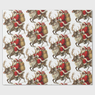 Papier Cadeau Santa Return Address Label 