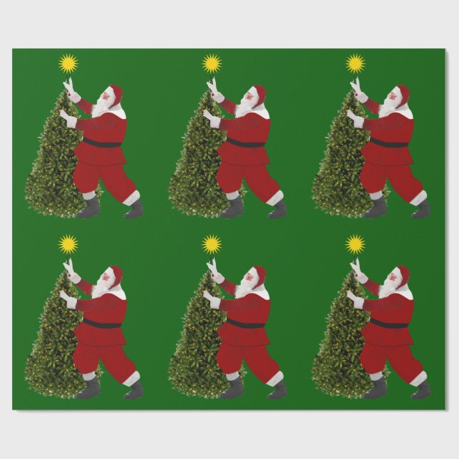 Papier Cadeau Santa Star’s The Tree Wrapping Paper (Plat)