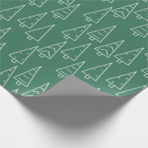 Sapin de Noël Vert Motif Moderne