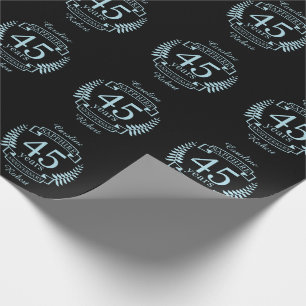 Papier Cadeau Sapphire 45e anniversaire mariage traditionnel
