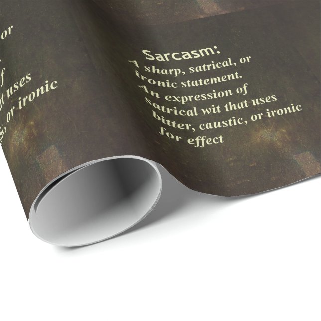 Papier Cadeau Sarcasme (Coin rond)