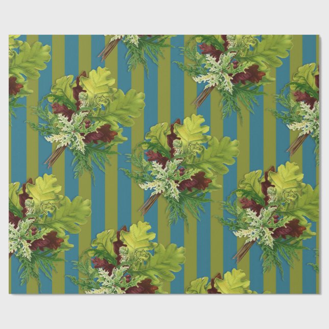 Papier Cadeau Sarcelle (Plat)