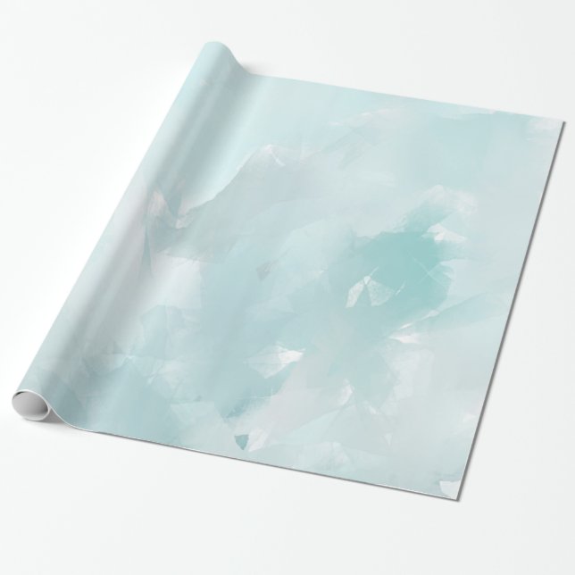 Papier Cadeau Sarcelles d'hiver en pastel (Déroulé)