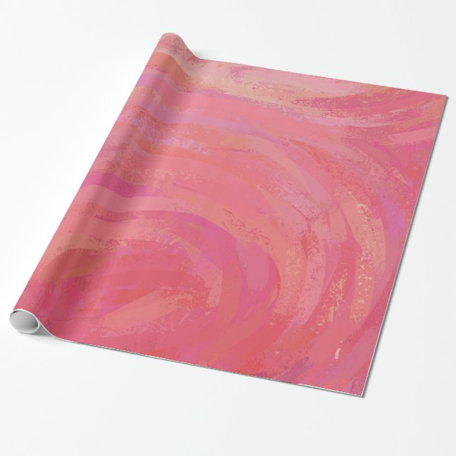 Papier Cadeau Saumon rose (Déroulé)