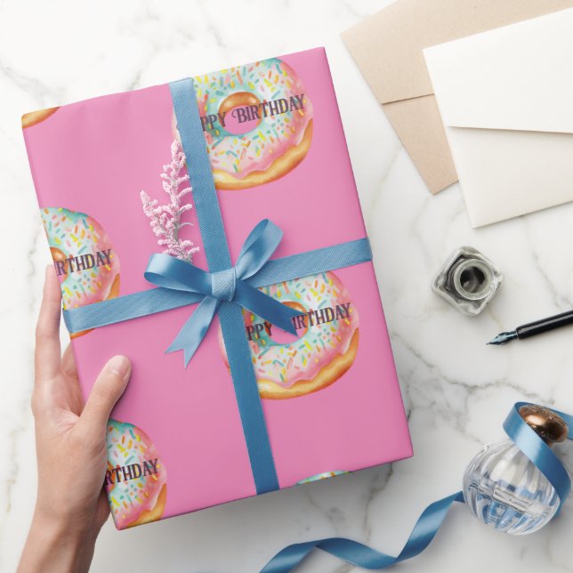 Papier Cadeau Saupoudrer le papier d'emballage d'aquarelle (Cadeaux)
