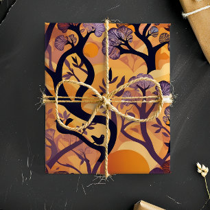 Papier Cadeau Savanna Sunset Nature Cadeau pour afro-américain