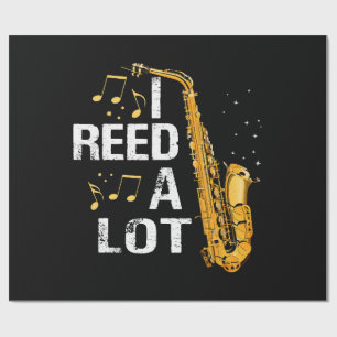 Papier Cadeau Saxophone drôle
