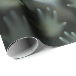 Papier Cadeau Scandale Hauné Âmes perdues Visages de mains gothi