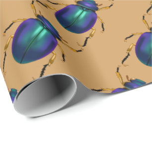 Papier Cadeau Scarabées pourpres de scarabée