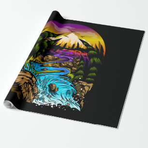 Papier Cadeau Scène extérieure