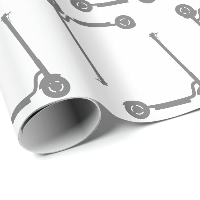 Papier Cadeau scooter (Coin rond)