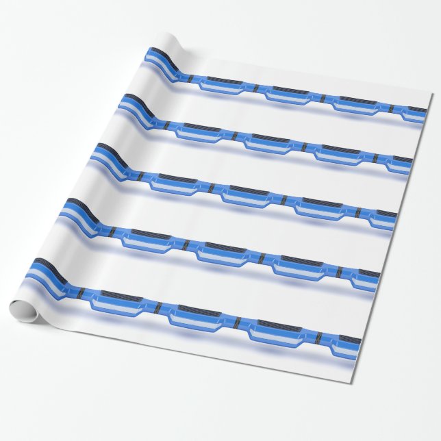Papier Cadeau Scooter de compas gyroscopique (Déroulé)