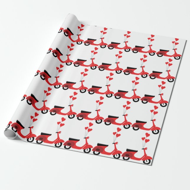 Papier Cadeau Scooter italien (Déroulé)