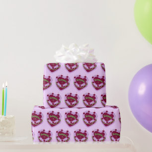 Papier Cadeau Scorpio Zodiac Coquette Coeur Anniversaire Gâteau