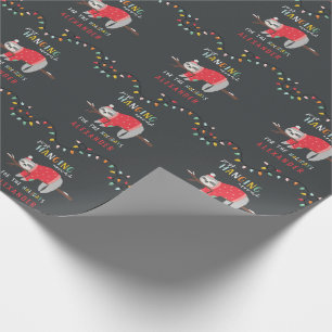 Papier Cadeau Se promener autour de plaisir des paresseux