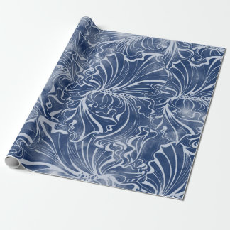 Papier Cadeau seamless pattern of flowers and leaves of watercol